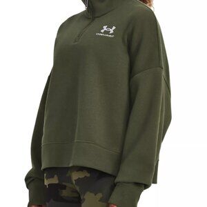 Under Armour Women's Icon Fleece 1/2 Zip Pullover - XS - Marine Green